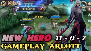 New Hero Arlott Fighter Gameplay New Update Hero 2023 - Mobile Legends Bang-bang