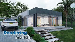 Realistic Render Setting - Exterior Rendering Tutorial in Lumion Pro 12.5 #modernvillas