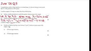 Edexcel S2 tutorial 5 - Normal Approximations