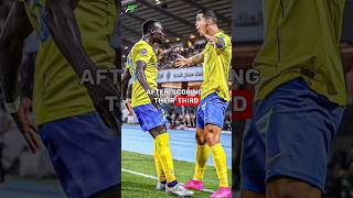 Sadio mane decided to jump on Firmino's back #sadiomane #shorts #football #liverpool #alnassr