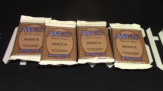 MTG Italian Black Border Revised (FBB) 4 (11 12 13 14) boosters opened !! Rippy Rippy