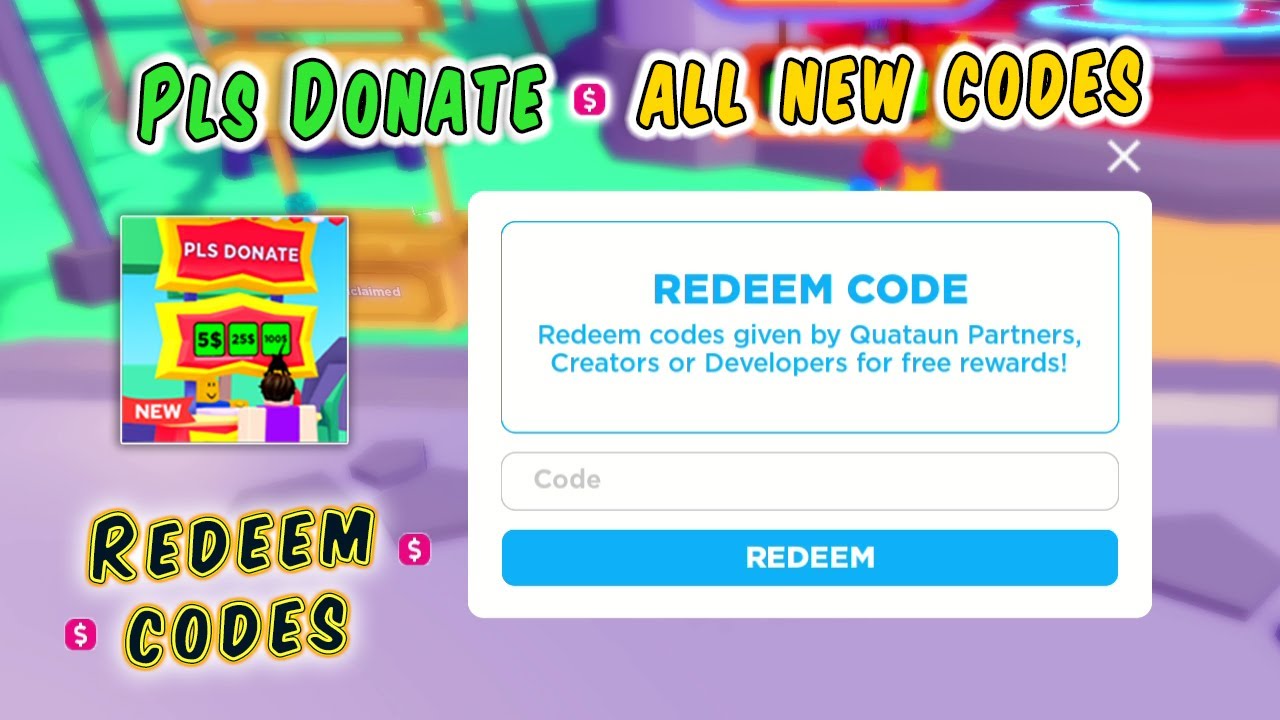 Pls Donate Roblox Codes For February 2024 - Calla Corenda