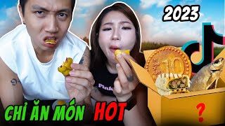 Một Ngày Chỉ Ăn Đồ Ăn Hot TIKTOK | H\u0026M CHANNEL