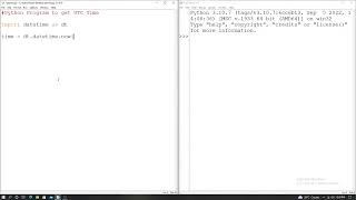 Python Program to get current date and time in UTC Format