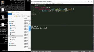 Compile and Run Java in Sublime text 3