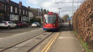 Stagecoach Supertram 117 departs Middlewood with a Yellow Route Middlewood to Meadowhall