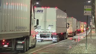 Canadian truck protest traffic issues migrate north to Blue Water Bridge in Port Huron