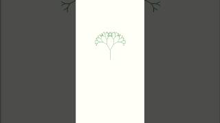 Draw tree using turtle in python.... #shorts #python