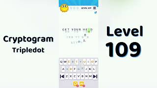 Cryptogram Tripledo Level 109 Solutions 🧩 | Logic Puzzle Game | Mini Boss