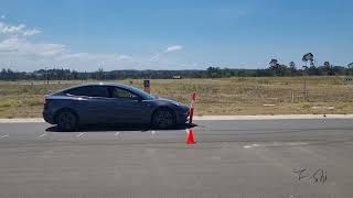 Tesla M3 One Pedal Braking Accuracy Test.
