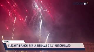 2022-09-23 FIRENZE - ELEGANTI I FUOCHI PER LA BIENNALE DELL'ANTIQUARIATO