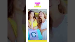 Video Ads Sample - Most Popular Young Ladies With Shopping Bag Logo Mockup Shorts Ads #shorts #logo