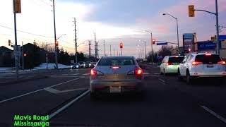 [4K] Driving from Mississauga to Brampton in the Evening