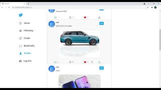 Network Web App (Twitter) CS50's Web Programming with Python and JavaScript Project 4