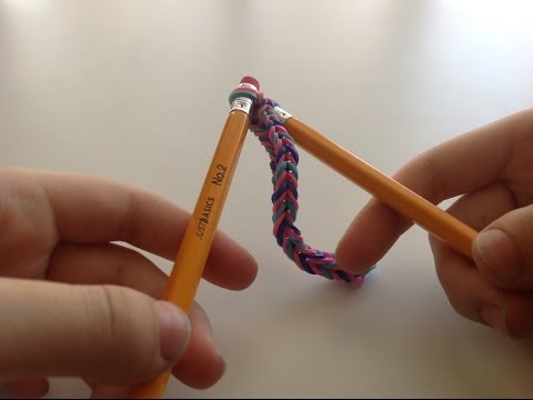 EASY Rainbow Loom Bracelets w/ Pencils (no loom required) EASY Rainbow Loom Bracelets w/ Pencils (no loom required)