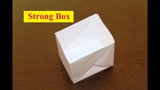 DIY - How to make a strong box from paper | DIY - Do it yourself origami.