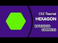 How to Make a Hexagon Rounded Corners using HTML and CSS | Hexagon Curved Edges @codehal