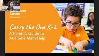 Carry the One (Grades K-2): A Parent's Guide to Math Homework