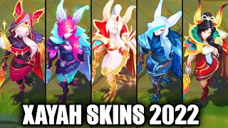 ALL XAYAH SKINS 2022 | League of Legends