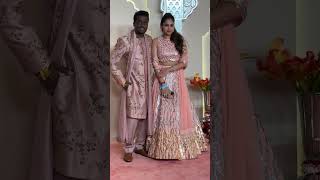 Atlee Kumar with wife  Present At the Red carpet for Anant Ambani \u0026 Radhika Merchant “Lagna Vidhi