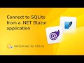 Connect .NET Blazor to SQLite