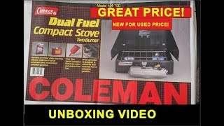 Unboxing Coleman Duel Fuel Compact Stove