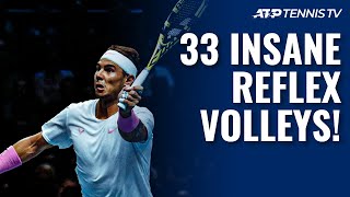 33 Insane Tennis Reflex Volleys ⚡️