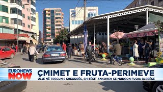 Çmimet e fruta perimeve në tregun e Shkodrës, shitësit ankohen se mungon fuqia blerëse