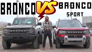 SAME SIZE! //2026 Ford Bronco Sport vs 2026 Ford Bronco Two-Door//