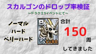 【ドラクエタクト】スカルゴンのドロップ率を調査した結果が割と衝撃でした【検証】