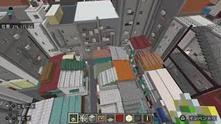 マイクラで神室町＃113  ［区画22］外装集中工事その１