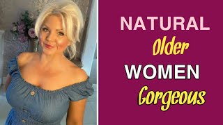 Natural Old Woman Over 50, Gorgeous Outfits Classy