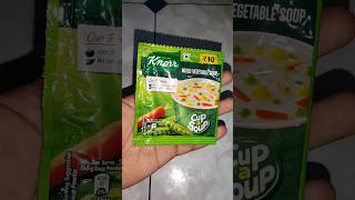 Knorr Mixed Vegetable Instant soup powder review in 6sec #food #shorts #soup
