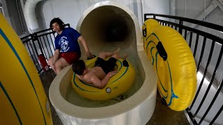 Waterslides at Grand Harbor Resort Dubuque | POV GoPro Ride