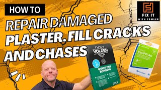 FIX Damaged Plaster Cracks and Chases LIKE A PRO!