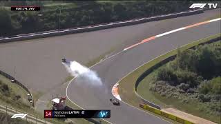 Nicholas Latifi Hard Crash - 2021 F1 Qualifying at Zandvoort