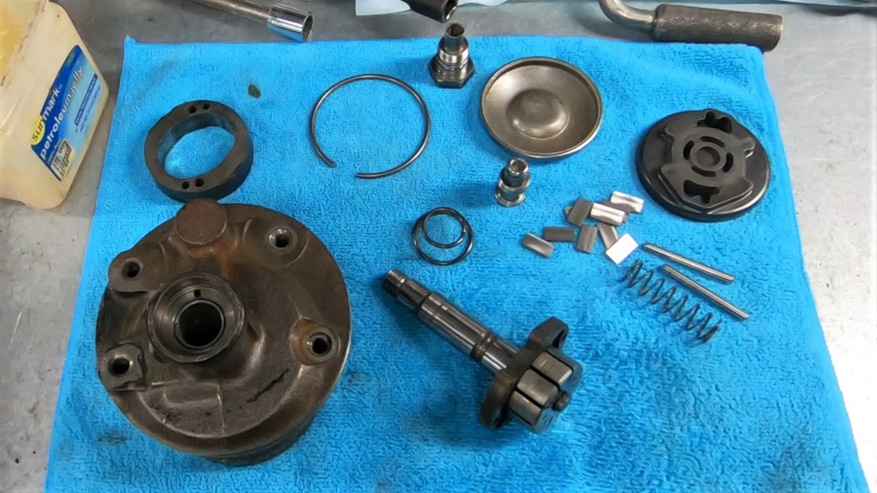 Mopar 318 Saginaw Power Steering Pump Rebuild - YouTube