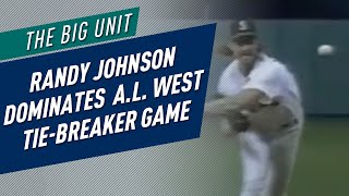 Randy Johnson Dominates A.L. West Tie-Breaker Game