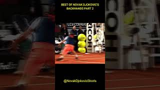 BEST OF NOVAK DJOKOVIC'S BACKHANDS PART 2 - #novakdjokovic #tennis #shorts