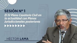 Héctor Lama - El IV Pleno Casatorio Civil en la actualidad con Plenos Jurisdiccionales posteriores