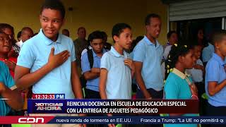 Reinician docencia en la Escuela de Educación Especial con la entrega de juguete pedagógico