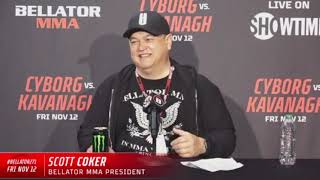 Scott Coker on Bellator 271, Cris Cyborg vs Kayla Harrison, Jake Hager, Dan Lambert in AEW