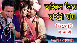 আইলে দিয়া হাইট্টা যায় দামান্দের ভাই { মহসিন দেওয়ান } { aile diya haita jay } সিলেটি ধামাইল গান৮৭ই