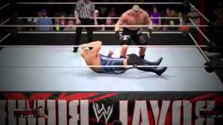WWE 2K15- Big Show vs Brock Lesnar Extreme rule Match At Royal Rumble 2015 (PS4)