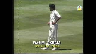 RARE. Extended highlights of Akram's brilliant 11 wicket performance vs Aust 1st Test MCG January 90