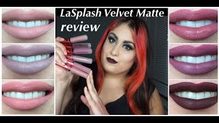 LaSplash Velvet Matte Forbidden Kiss Collection Review Swatches