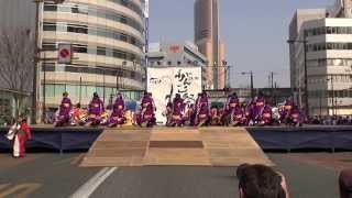 京炎 そでふれ！輪舞曲（第14回浜松がんこ祭 浜よさ2014 ヤマハ前ステージ） ２日目