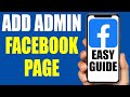How to Add Admin on Facebook Page - 2024