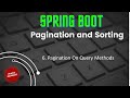 6. Spring Boot | Pagination & Sorting | Pagination on Query Methods | @PratikDandare #codewithpratik