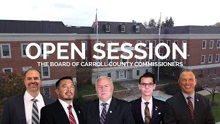 Board of Carroll County Commissioners Open Session March 14,  2024